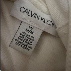 White Calvin Klein Short Sleeve Hoodie